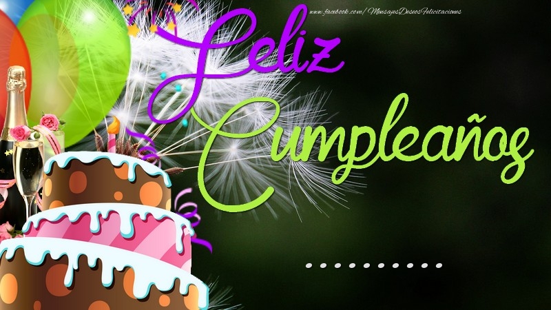 Felicitaciones Personalizadas de cumpleaños - 🥂🍾🎂 Champán & Globos & Tartas | Feliz Cumpleaños, ...