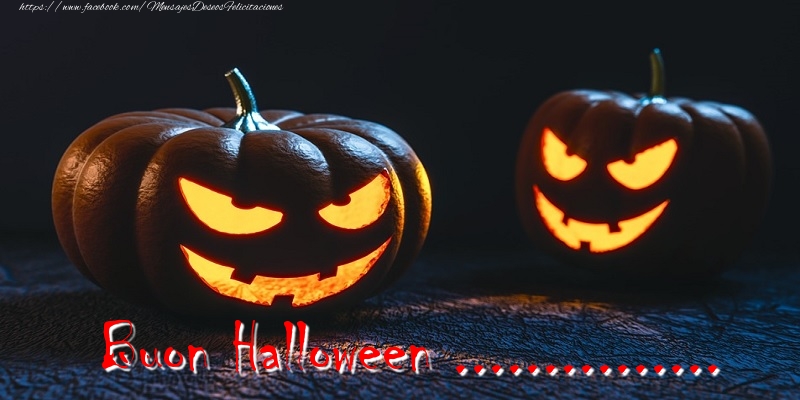 Felicitaciones Personalizadas de halloween - Buon Halloween