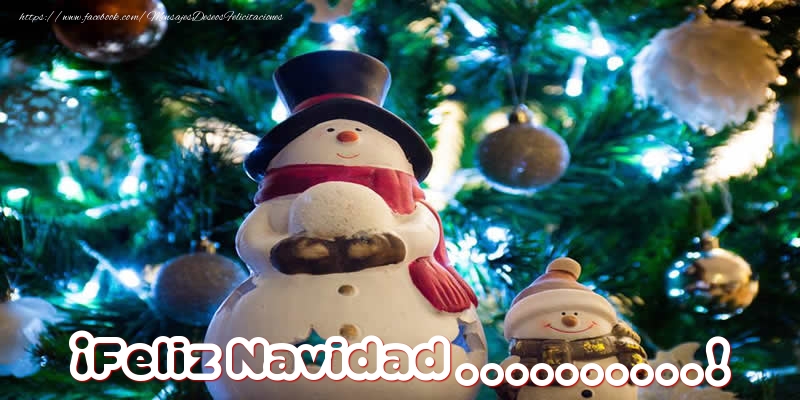 Felicitaciones Personalizadas de Navidad - Muñeco De Nieve | ¡Feliz Navidad ...!