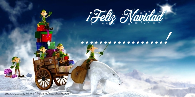 Felicitaciones Personalizadas de Navidad - Papá Noel & Regalo | ¡Feliz Navidad ...!