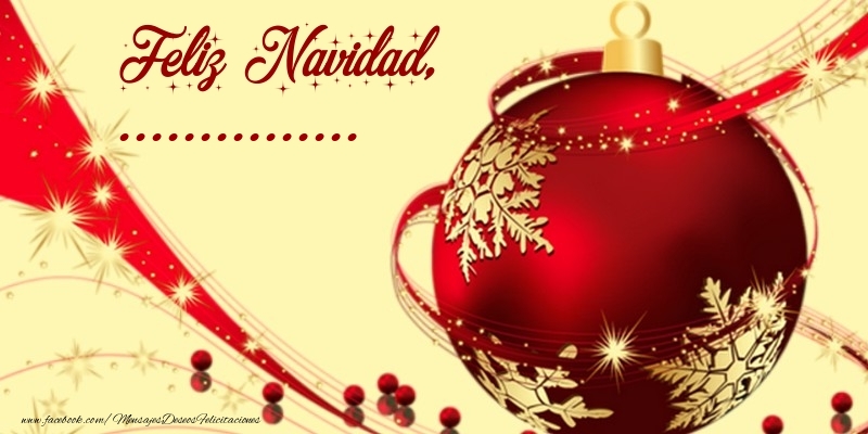 Felicitaciones Personalizadas de Navidad - Bolas De Navidad | Feliz Navidad, .... Imagen con globo rojo sobre fondo amarillo