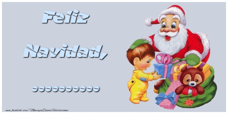 Felicitaciones Personalizadas de Navidad - Papá Noel & Regalo | Feliz Navidad, ...