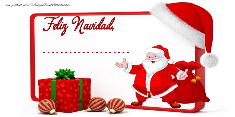 Felicitaciones Personalizadas de Navidad - Papá Noel | Feliz Navidad, ...