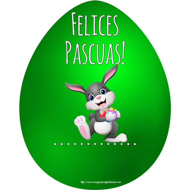 Felicitaciones Personalizadas de pascua - Conejos | Felices Pascuas! ...
