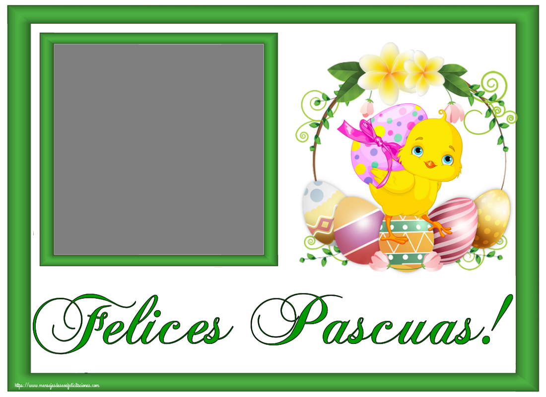 Felicitaciones Personalizadas de pascua - ¡Felices Pascuas! - Crea tarjetaa personalizadas con foto perfil de facebook