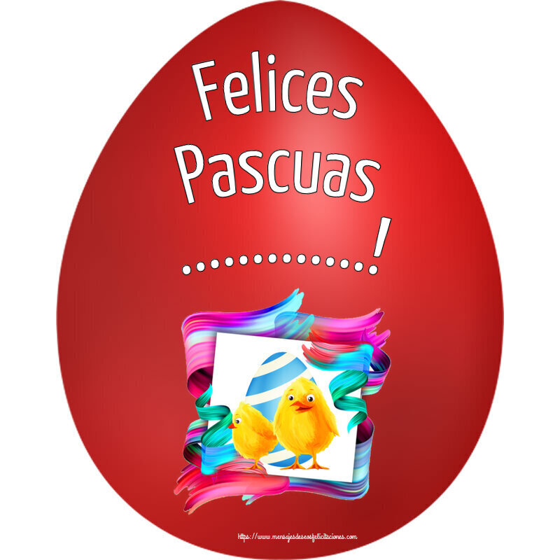 Felicitaciones Personalizadas de pascua - Pollo | Felices Pascuas ...! ~ 2 lindas chicas