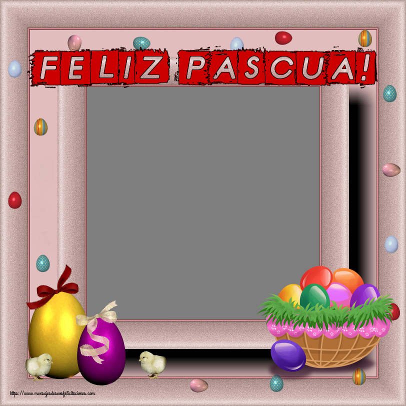 Felicitaciones Personalizadas de pascua - ¡Feliz Pascua! - Crea tarjetaa personalizadas con foto perfil de facebook ~ huevos de colores