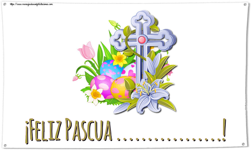 Felicitaciones Personalizadas de pascua - Cruz | ¡Feliz Pascua ...!