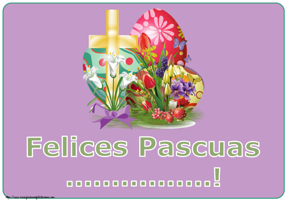 Felicitaciones Personalizadas de pascua - Cruz | Felices Pascuas ...!