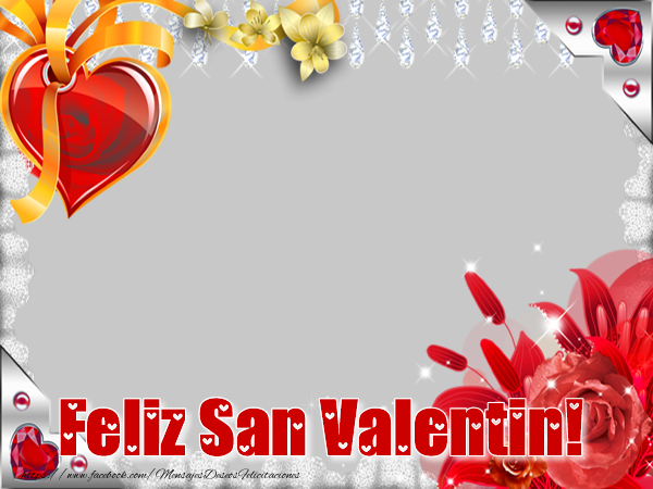 Felicitaciones Personalizadas de San Valentín - Felicitaciones de Feliz San Valentín con foto