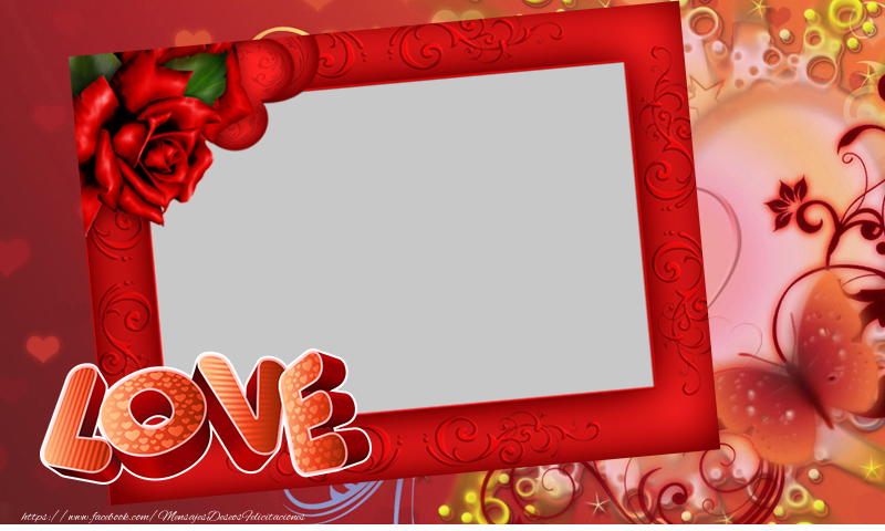 Felicitaciones Personalizadas de San Valentín - Love - Tarjetas de San Valentín con foto