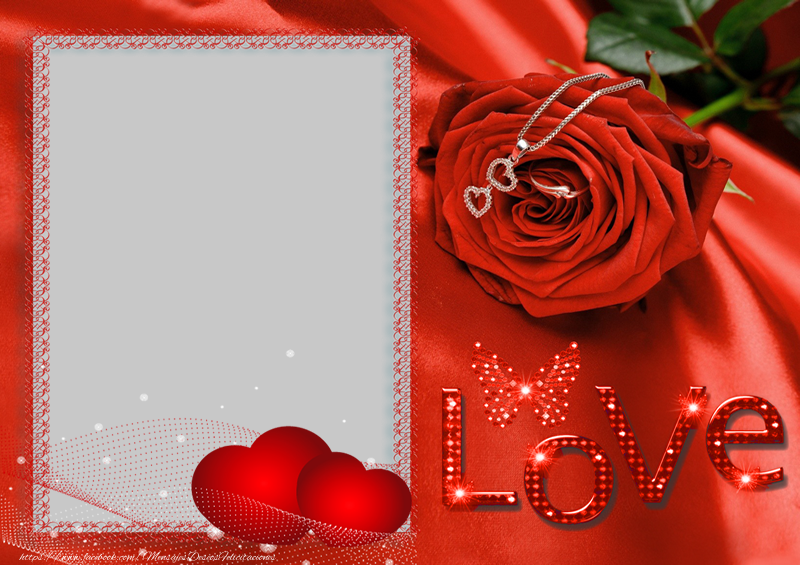 Felicitaciones Personalizadas de San Valentín - 1 Foto & Marco De Fotos | Tarjetas de San Valentín con foto