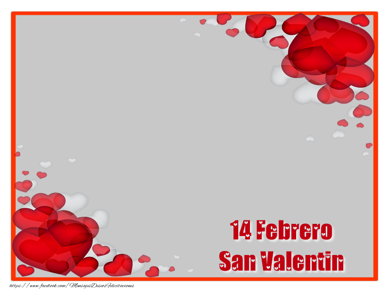Felicitaciones Personalizadas de San Valentín - 1 Foto & Marco De Fotos | Felicitaciones de 14 Febrero San Valentín con foto!