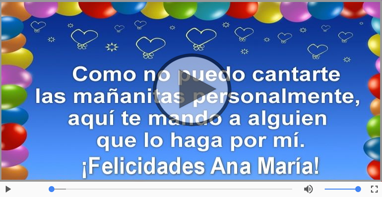 ¡Feliz Cumpleaños Ana María!