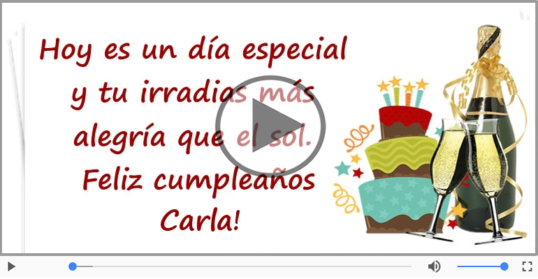 Cumpleaños Feliz para Carla!
