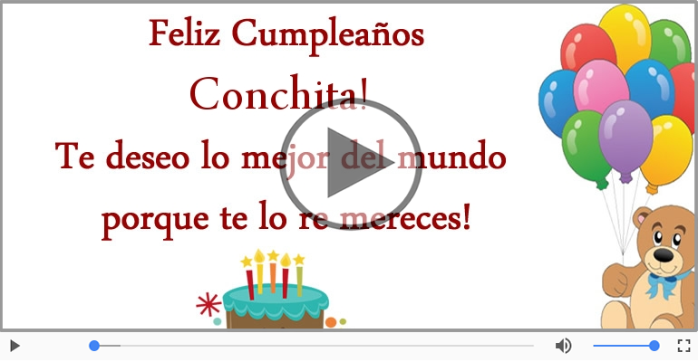 ¡Feliz Cumpleaños Conchita!