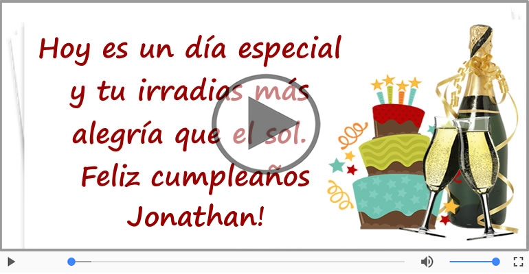 ¡Feliz Cumpleaños Jonathan!