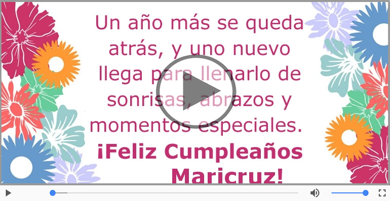 Happy Birthday Maricruz! ¡Feliz Cumpleaños Maricruz!