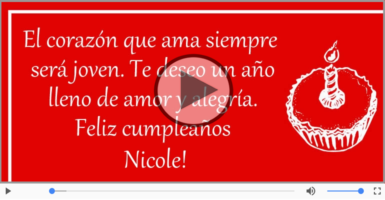 ¡Feliz Cumpleaños Nicole!