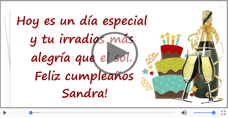 ¡Feliz Cumpleaños Sandra!