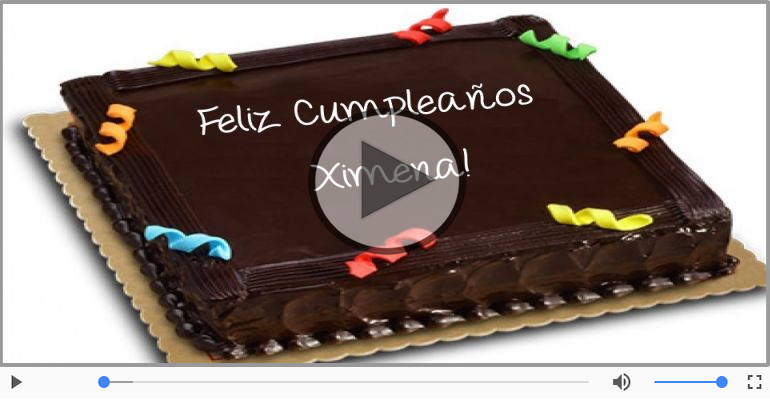 Cumpleaños Feliz para Ximena!